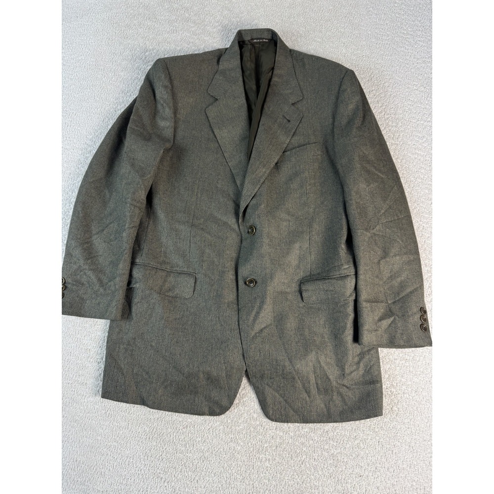 Canali Proposta Blazer Mens 52R Gray Wool Silk Italy Sport Coat Jacket Classic